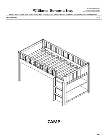 pottery barn assembly instructions|pottery barn kids replacement parts.